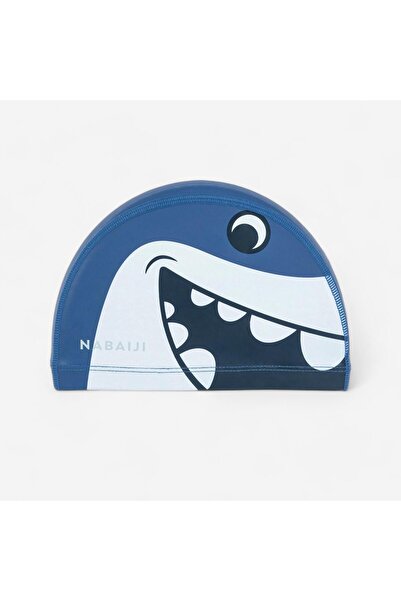 Decathlon Kumaş Havuz Bonesi - S Beden - Mavi/Köpekbalığı Baskılı