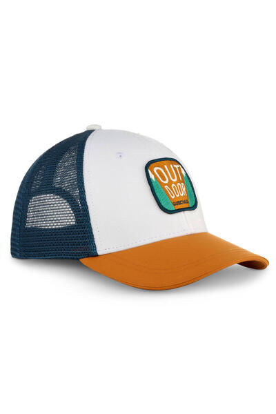 Decathlon Çocuk Outdoor Trucker Şapka - Beyaz/mavi - Mh100