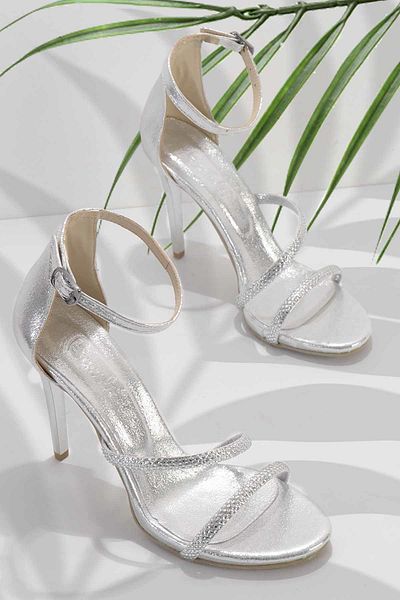 Bambi Lame Women's Evening Dress Shoes K01527250736