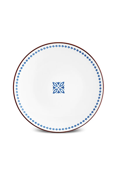 Karaca Jofy Desenli Servis Tabağı 27 Cm Mavi