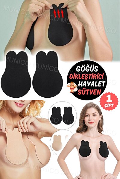 Görünmez Kendinden Yapışkanlı Sütyen Straplez Sexy Yeniden Kullanılabilir Push Up Kaldırma Göğüs Ucu