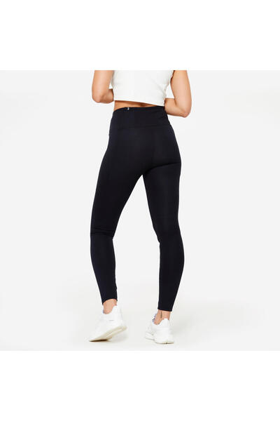Decathlon Domyos Kadın Yüksek Belli Spor Taytı - Siyah - Fitness