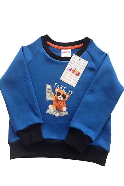 Ropi 100% Cotton Teddy Bear Printed Winter 3 Thread Fleece