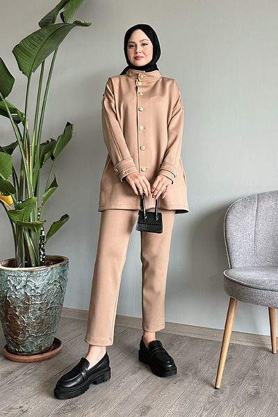 InStyle Κοστούμι κατάδυσης Camel με γιακά με κουμπιά
