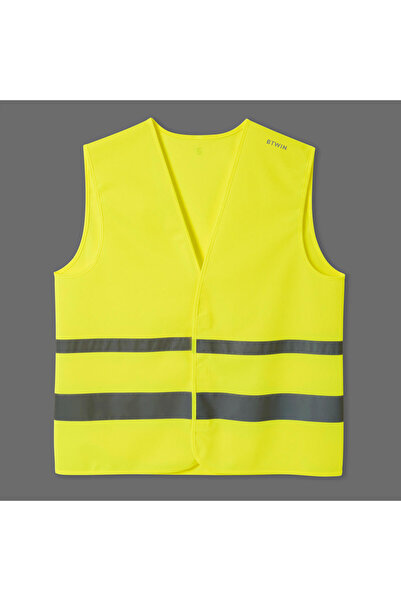 Decathlon Btwin Adult Reflective Vest - Yellow / Neon