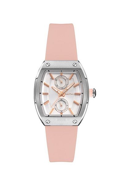 Quantum Iml1002.657 34 Mm Pink Silicone Cord Women's Wristwatch