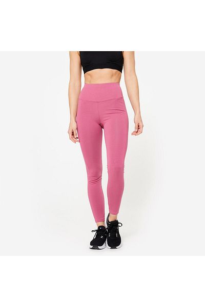 Decathlon سروال ضيق نسائي من Domyos ذو خصر عالٍ