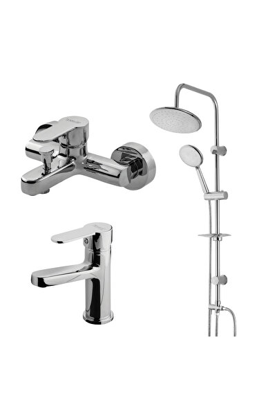 Newarc Domino Duş Ünitesi,Domino Lavabo,Banyo Bataryası 440615-971511-971521