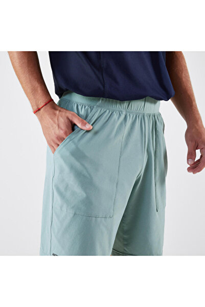 Decathlon Kuikma Erkek Tenis Şortu - Yeşil/Gri - Artengo Dry