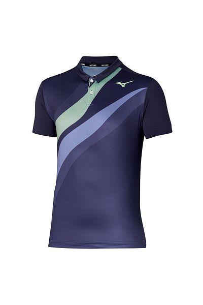 MIZUNO Ανδρικό μπλουζάκι τένις Release Shadow Polo Navy Blue