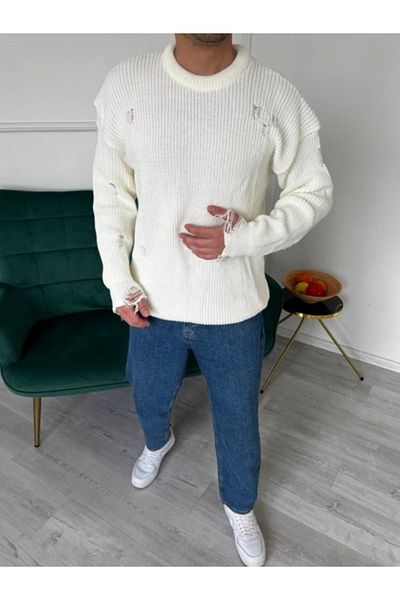 Butik Karaca COPY - Ανδρικό πλεκτό πουλόβερ Tiriko Oversize - Crew Neck και Fisherman's Neck