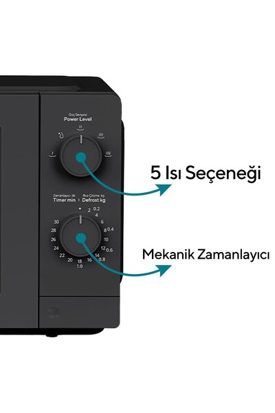 KUMTEL HMIN-05 700W Inverter Mikrodalga Fırın - Siyah