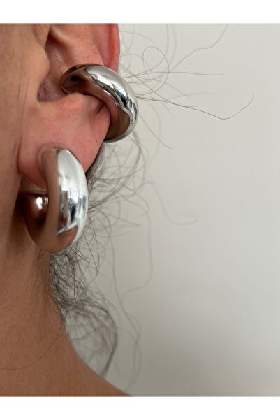 tones official Curved Modern 2 Pieces Ring Cartilage Earrings