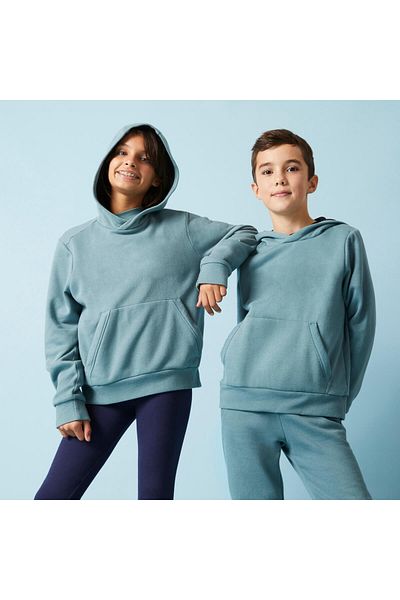 Decathlon Domyos Children's Hooded Sweatshirt - Green