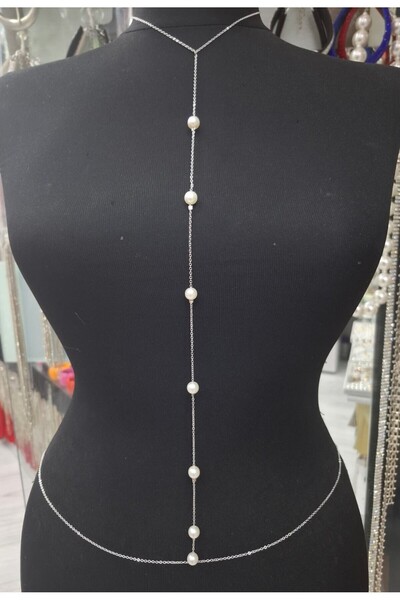 METİN BARIŞ Lolo Bijuteri Çanta LOLO00466 Gümüş Kaplama Kararmaz Sırt Detaylı...