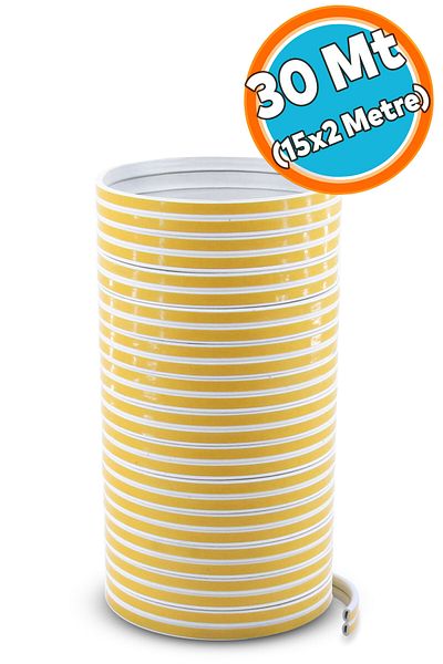 NZB White Door Window Tape Wick Adhesive Cold Insulation 15x2=30 Mt