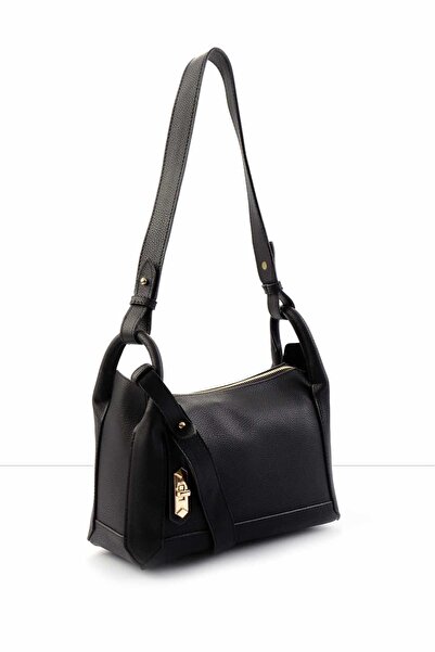 Bambi Siyah  Kadın Postacı Çanta C06619623309