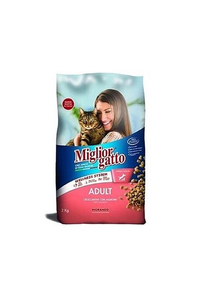 Miglior Croquettes with Salmon Cat Dry Food, 2Kg