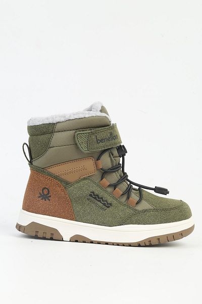 Benetton Khaki Color Children's Boots - Waterproof, Waterproof Bni-11000