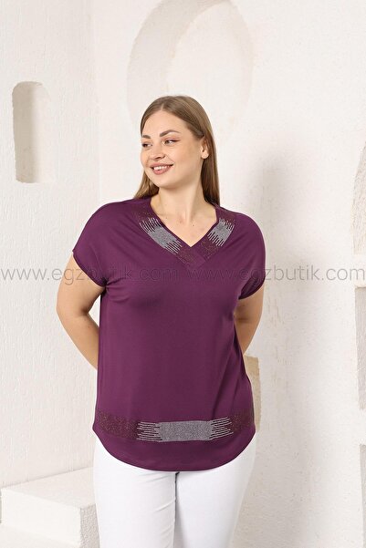 EGZEBRU Fuchsia Blouse with Jewelled Collar and Skirts