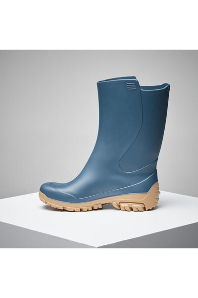 Decathlon Solognac Παιδικά κοντά μποτάκια βροχής - Μπλε - Κυνήγι και Παρατήρηση της Φύσης - 100