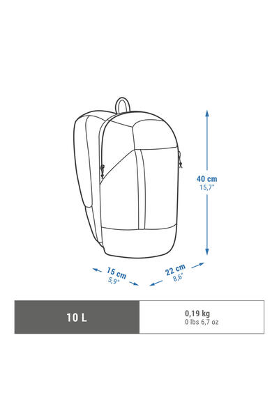 Decathlon Quechua Outdoor Sırt Çantası - 10 L - Siyah - NH Arpenaz 100