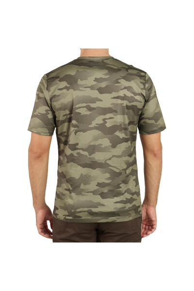 Decathlon Ανδρικό κοντομάνικο μπλουζάκι Solognac - Καμουφλάζ / Πράσινο - Μοντέλο 100