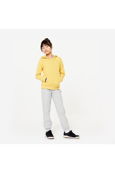 Decathlon Domyos Children's Hooded Sweatshirt - Mustard Color
