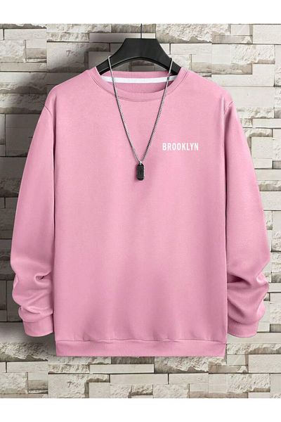 FAVORİST Brooklyn Minimal Text Printed Oversize Unisex (Φούτερ)