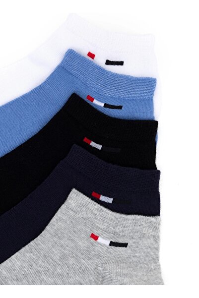 U.S. Polo Assn. Сиви меланжеви чорапи с редовна кройка, 5 чифта - мъжки/дамск...