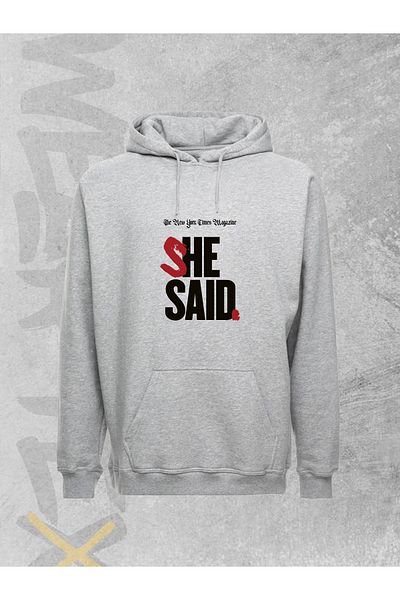 WEARTEX Unisex She Said Printed Hooded Sweatshirt