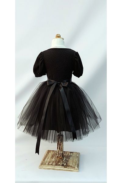 LULLY KİDS Rochie de seara de nunta neagra pentru fetita