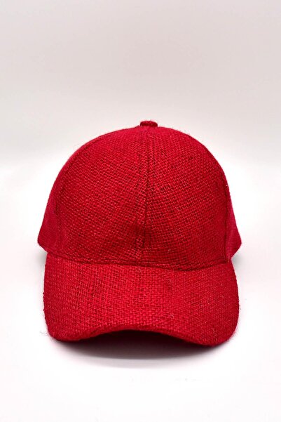 Külah Women's Jute Baseball Hat Natural Straw Sunscreen Sports Cap