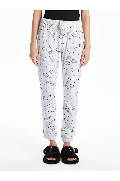 LC Waikiki Pantaloni de pijama de damă - cu talie elastică și imprimeu