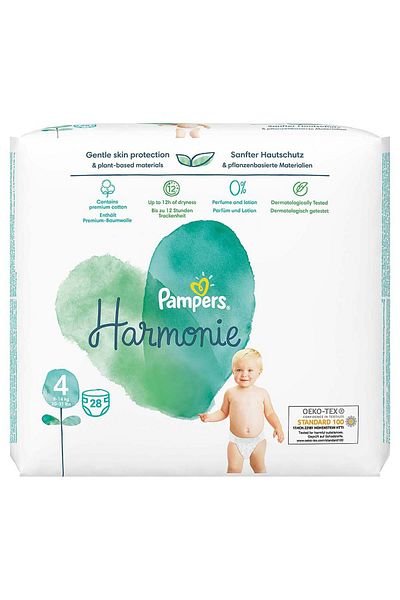 Prima Pampers Harmonie Baby Diapers Twin Pack Size 4 28 Pcs