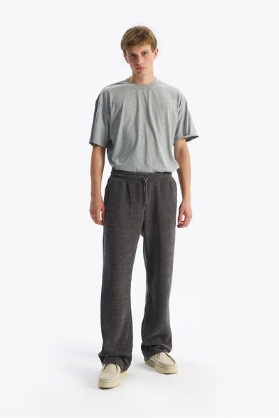 GIESTO Παντελόνι Anthracite Knitwear Look