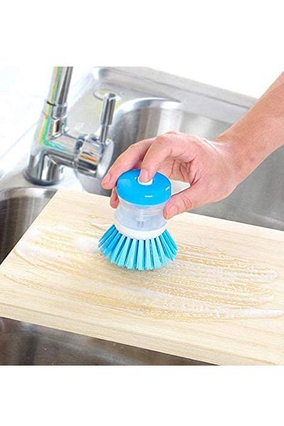 Rasanet Dish Cleaning Brush with Liquid Soap Detergent Tank