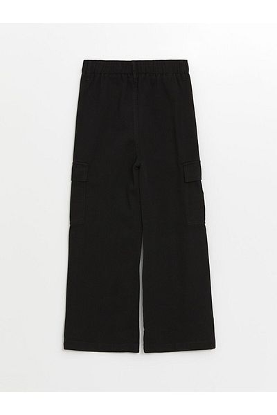 LC Waikiki LCW Kids Wideleg Girl's Cargo Pants with Elastic Waist