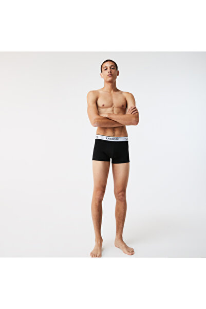 Lacoste Erkek 3'lü Siyah Boxer