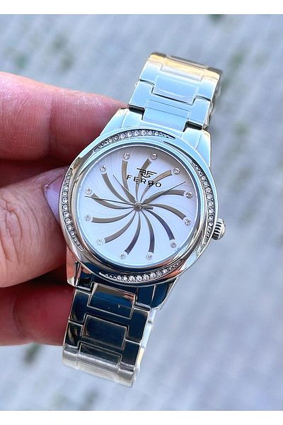 FERRO Women's Wristwatch - Waterproof Steel Case and Cord