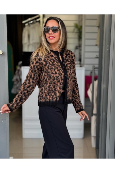 ROZELLA Leopar Hırka