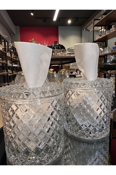 PORA P&Ora Crystal Glass Napkin Set of 2
