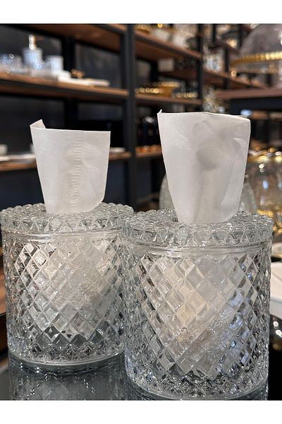PORA P&Ora Crystal Glass Napkin Set of 2