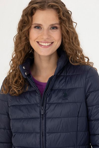 U.S. Polo Assn. Navy Blue Women's Coat - 50271103 -Vr033