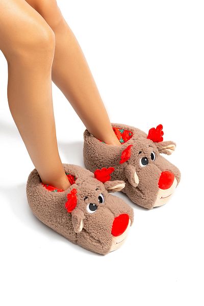 Twigy Дамски чехли Dissy Animal, кафяви, 36/41