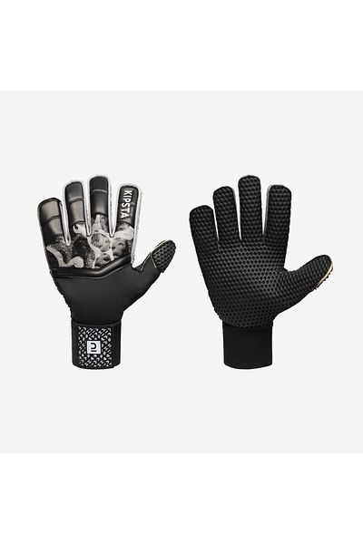 Decathlon Kipsta Adult Black/Grey Superesist F100 Goalkeeper Gloves