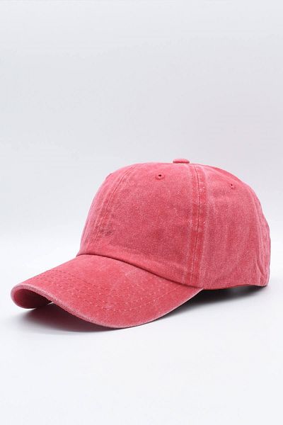 Külah Distressed Fabric Cotton Salmon Women's Hat Cap