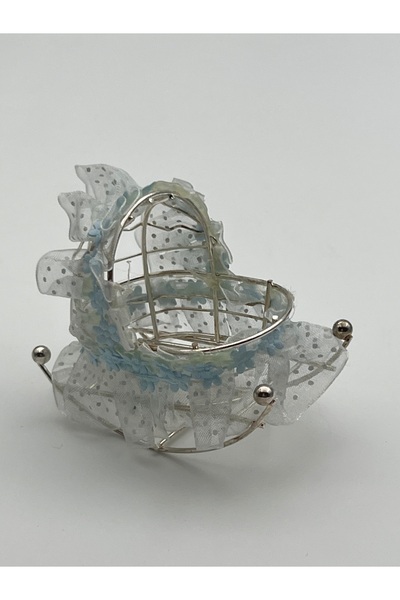 Yenici Aksesuar عربة أطفال معدنية مزينة بالدانتيل 12 قطعة