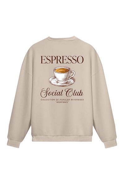 Mounte Bianca Unisex Espresso - Κανονικό φούτερ