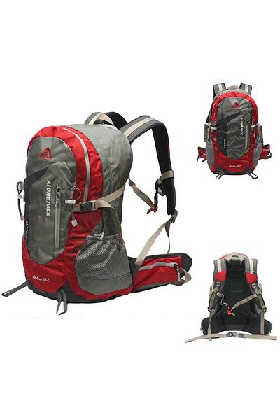 Go Veform 38 Liter Gray Outdoor Camping, Cycling and Hiking Backpack - 9996
